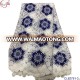 Wholesale High quality African white color Guipure lace with stone for Nigerian women long dress