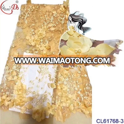 2018 hot sale top quality fine handmade women beaded wedding fabric CL61768-1